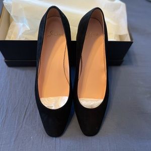 J. Crew Suede Classic Block Heel Pump
